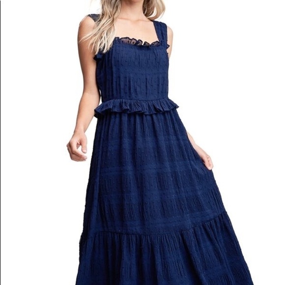 💙En Saison,Tiered Chiffon Midi,Simply Gorgeous,Excellent Condition,Out Of Stock - Picture 1 of 14